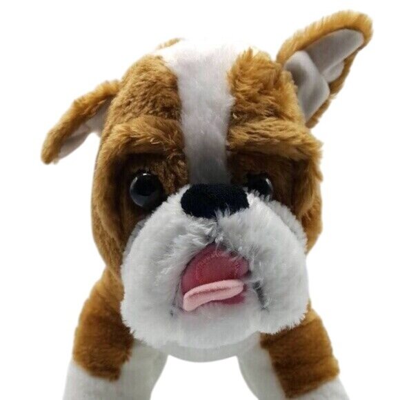 Build a Bear Boxer Dog Plush Brown White 16" Stuffed 2014 Standing Puppy Bulldog - Picture 3 of 11